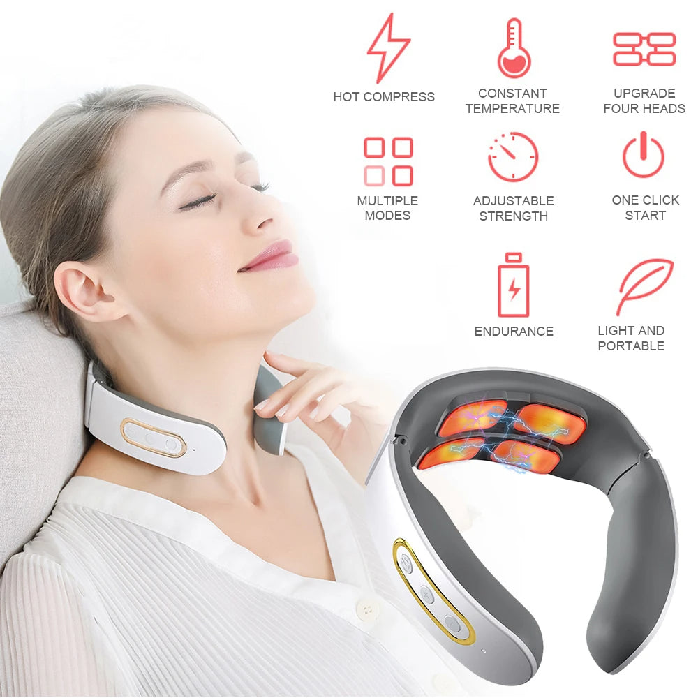 Warm Press Pulse Neck Massager