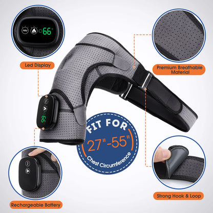 Heated Vibrating Shoulder Massager