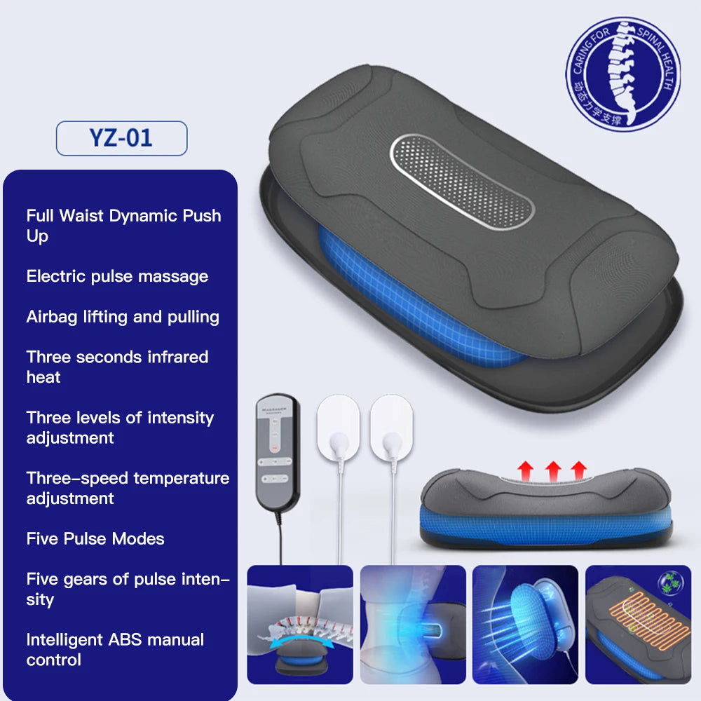 Heated Massaging Lumbar Back Stretcher